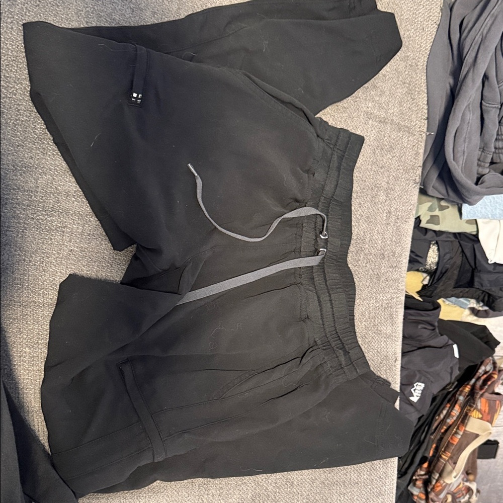 Black Drawstring Shorts
